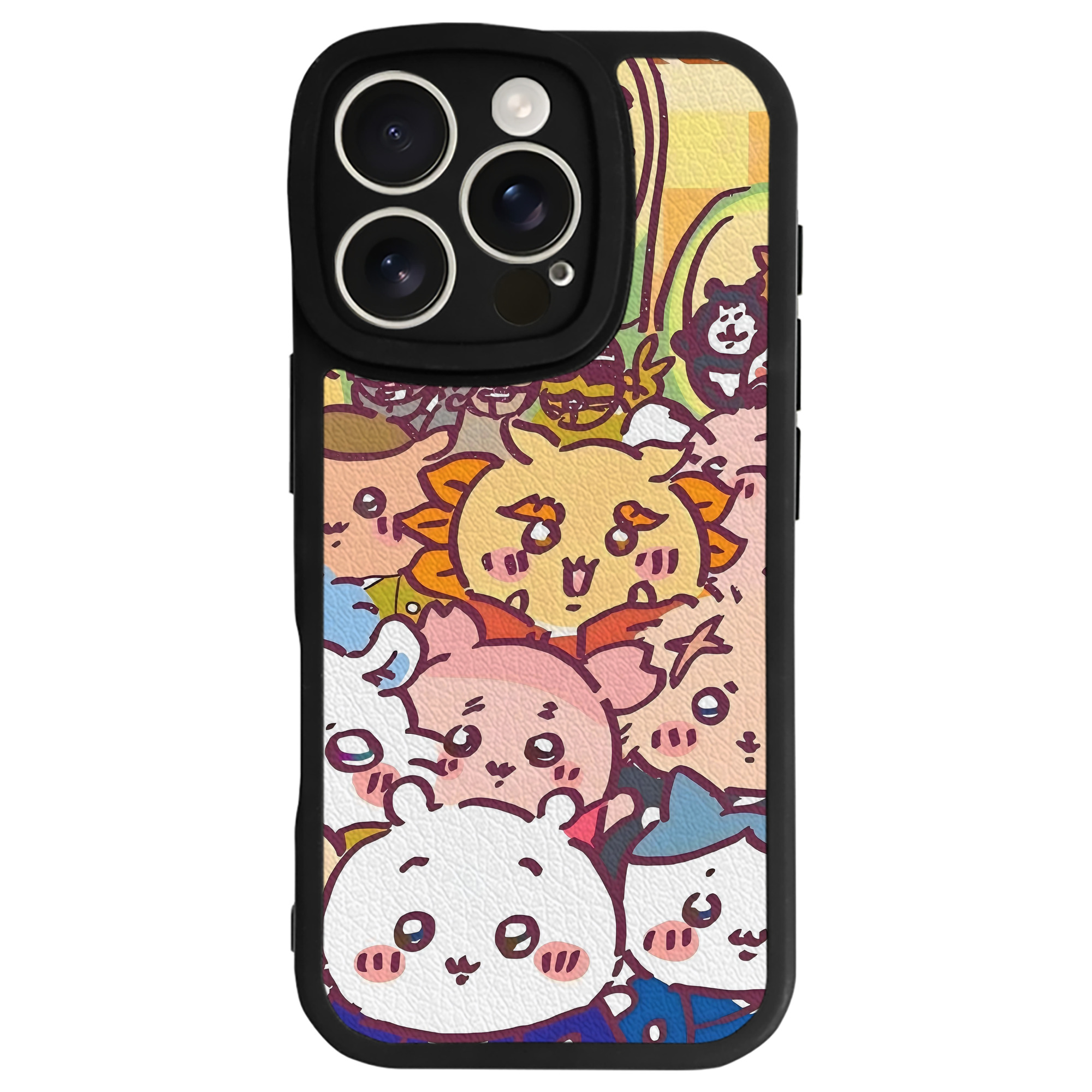 （画像用） ちいかわ Chii-kawa 【iPhone 16シリーズ対応】シリコンスマホケース（レザー調） 材質：シリコン